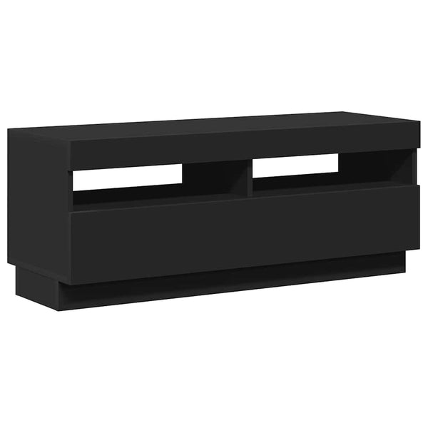 TV-Schrank Schwarz mit LED 100cm