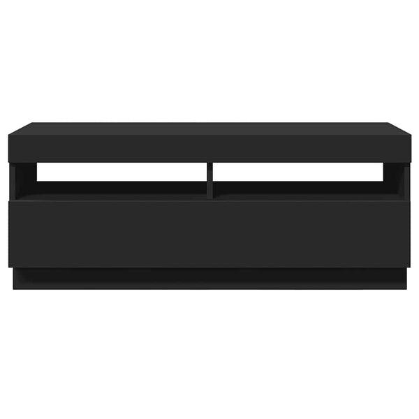 TV-Schrank Schwarz mit LED 100cm