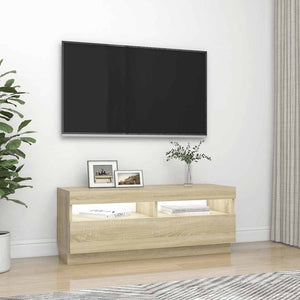 TV-Schrank Sonoma Eiche mit LED 100cm