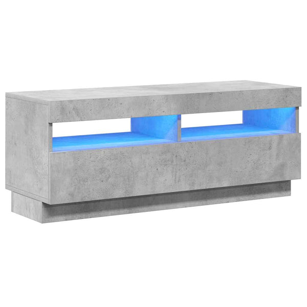 TV-Schrank Betongrau mit LED 100cm