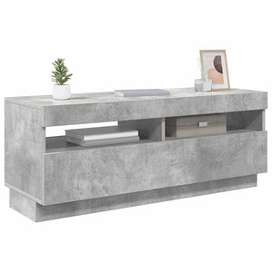 TV-Schrank Betongrau mit LED 100cm