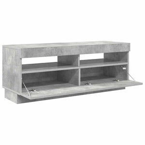 TV-Schrank Betongrau mit LED 100cm