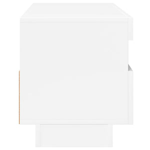 TV-Schrank mit LED Weiß Hochglanz 100cm