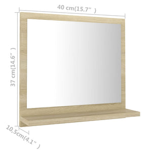 Badspiegel Sonoma Eiche 40 cm