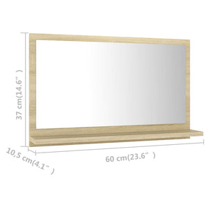 Badspiegel Sonoma Eiche 60 cm