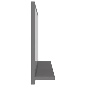 Hochglanz Grau Badspiegel 60x37 cm