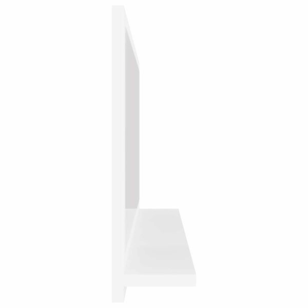Hochglanz Badspiegel Weiß 80 cm