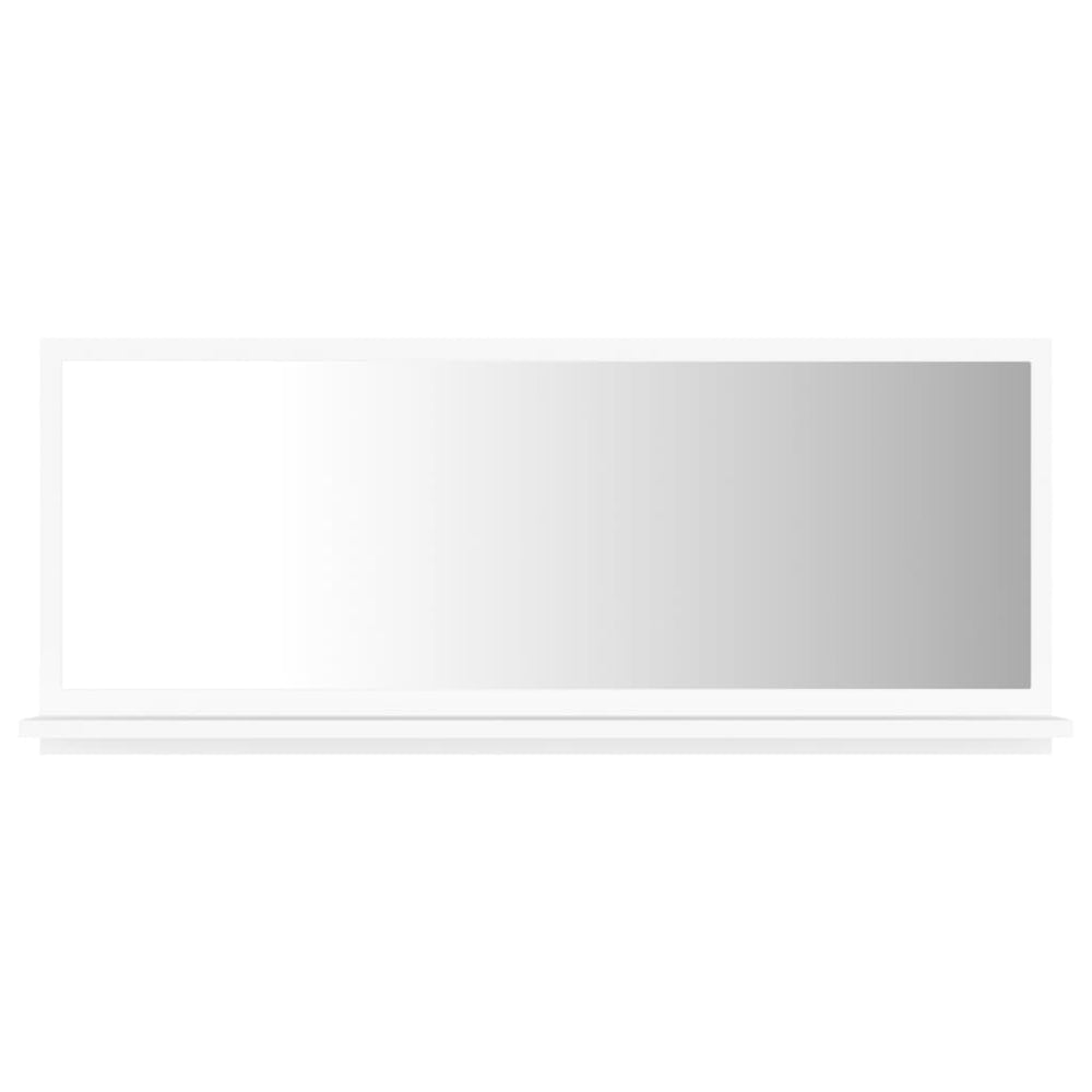 Weißer Badspiegel mit Ablage, 90 cm