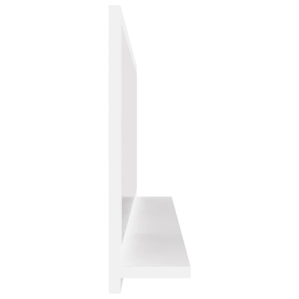 Weißer Badspiegel mit Ablage, 90 cm