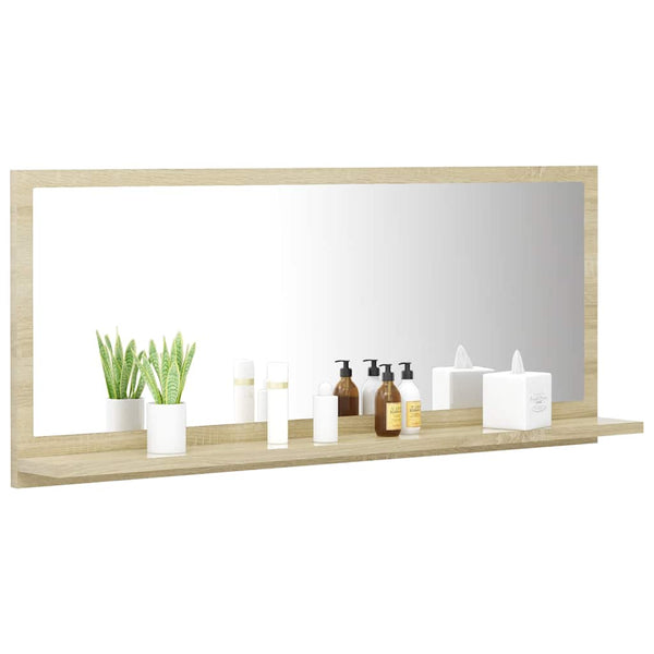 Badspiegel Sonoma-Eiche 90 cm