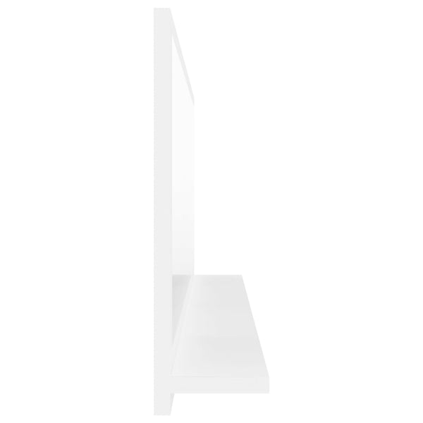Weißer Badspiegel mit Ablage, 100 cm