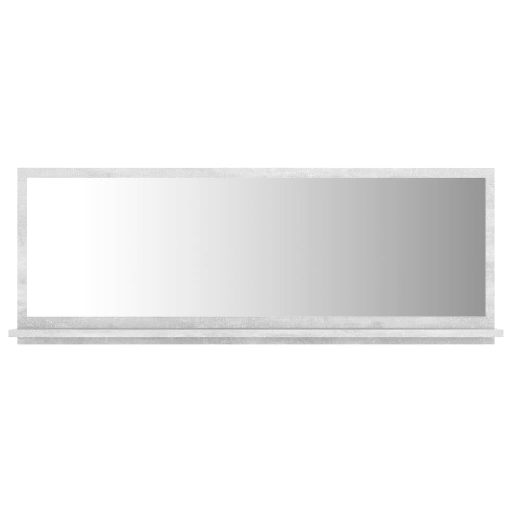 Badspiegel Betongrau 100 cm mit Ablage