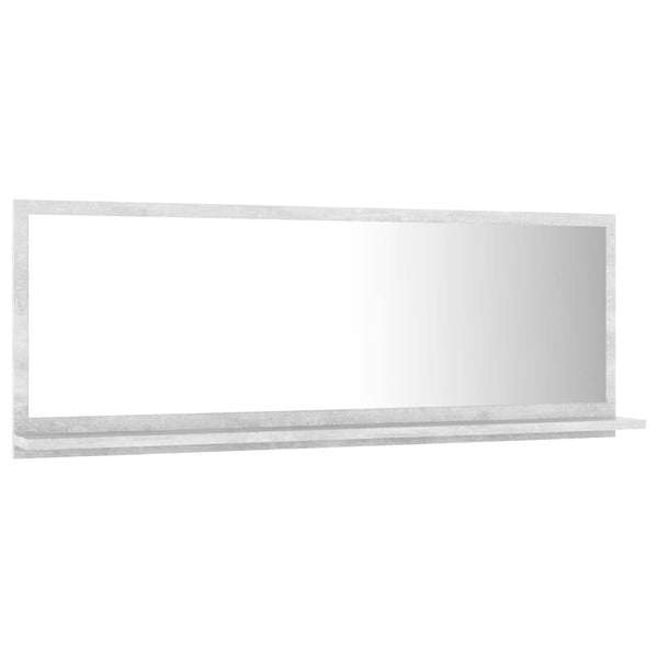 Badspiegel Betongrau 100 cm mit Ablage