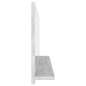 Badspiegel Betongrau 100 cm mit Ablage