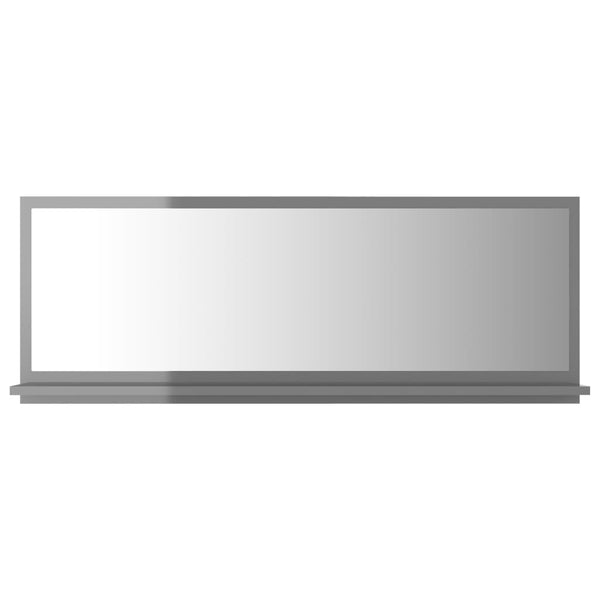 Badspiegel Hochglanz Grau 100 cm