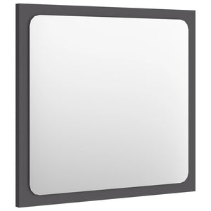 Grauer Badspiegel 40x37 cm