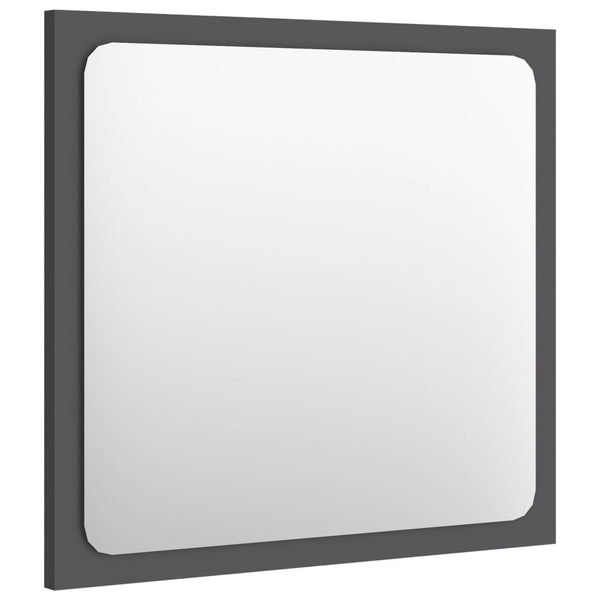 Grauer Badspiegel 40x37 cm