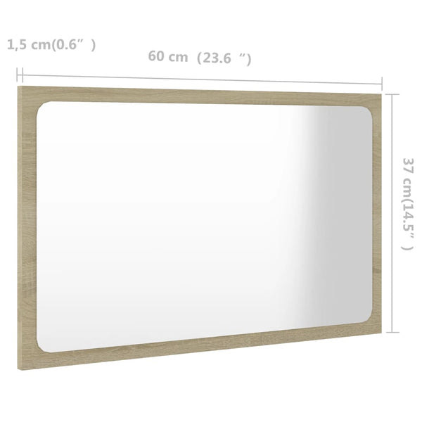 Badspiegel Sonoma Eiche 60 cm