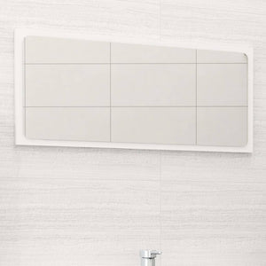 Weißer Badspiegel 80x37 cm