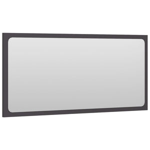 Grauer Badspiegel 80x37 cm