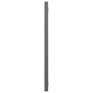 Hochglanz Grau Badspiegel 80x37 cm