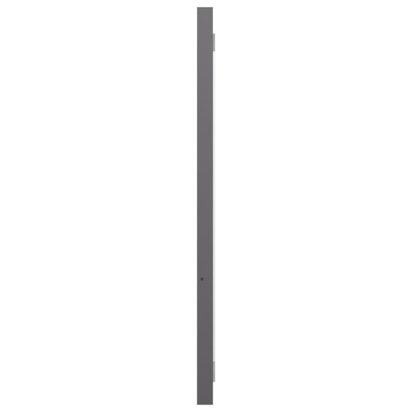 Hochglanz Grau Badspiegel 80x37 cm