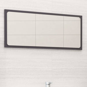 Hochglanz Grau Badspiegel 80x37 cm