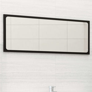 Schwarzer Badspiegel 90 cm