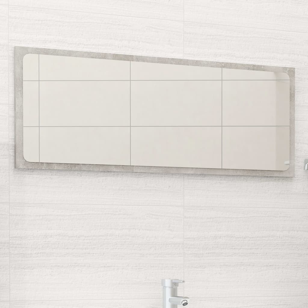 Betongrauer Badspiegel 90 cm