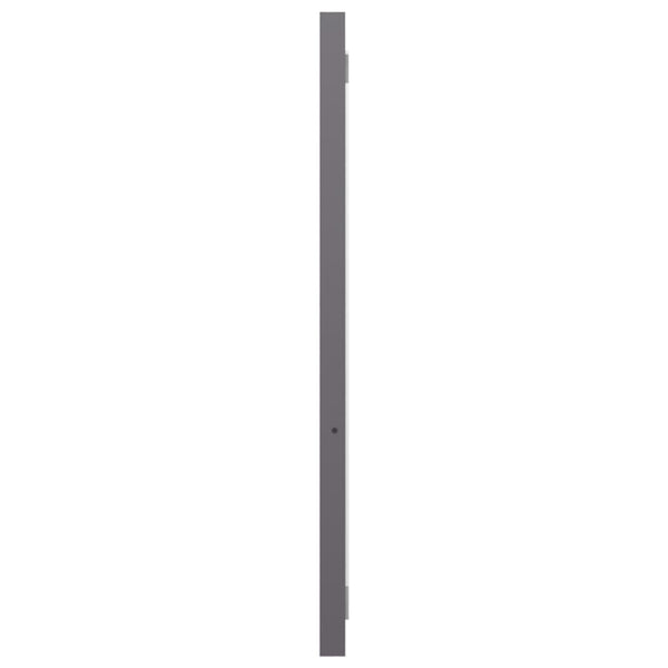 Hochglanz Grau Badspiegel 90x37 cm