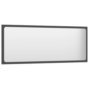 Grauer Badspiegel 100 cm