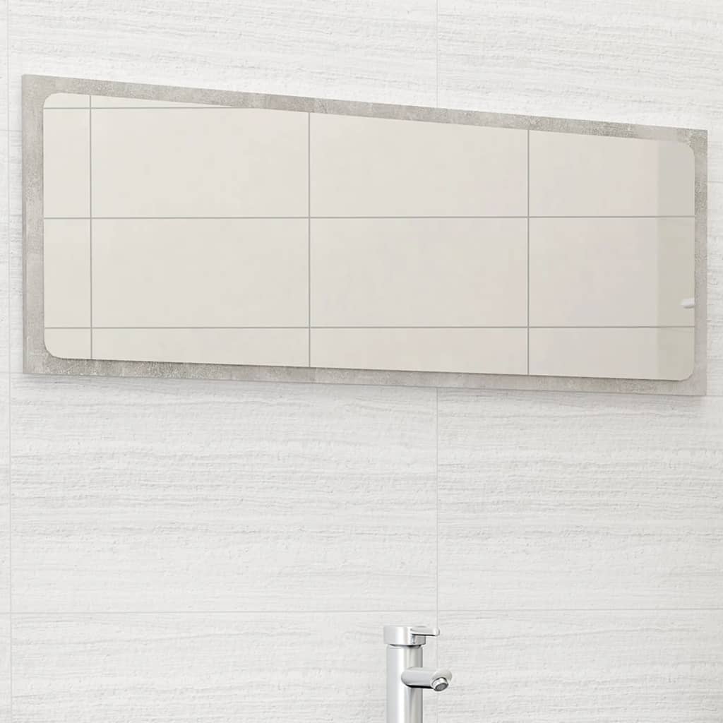 Betongrauer Badspiegel 100 cm