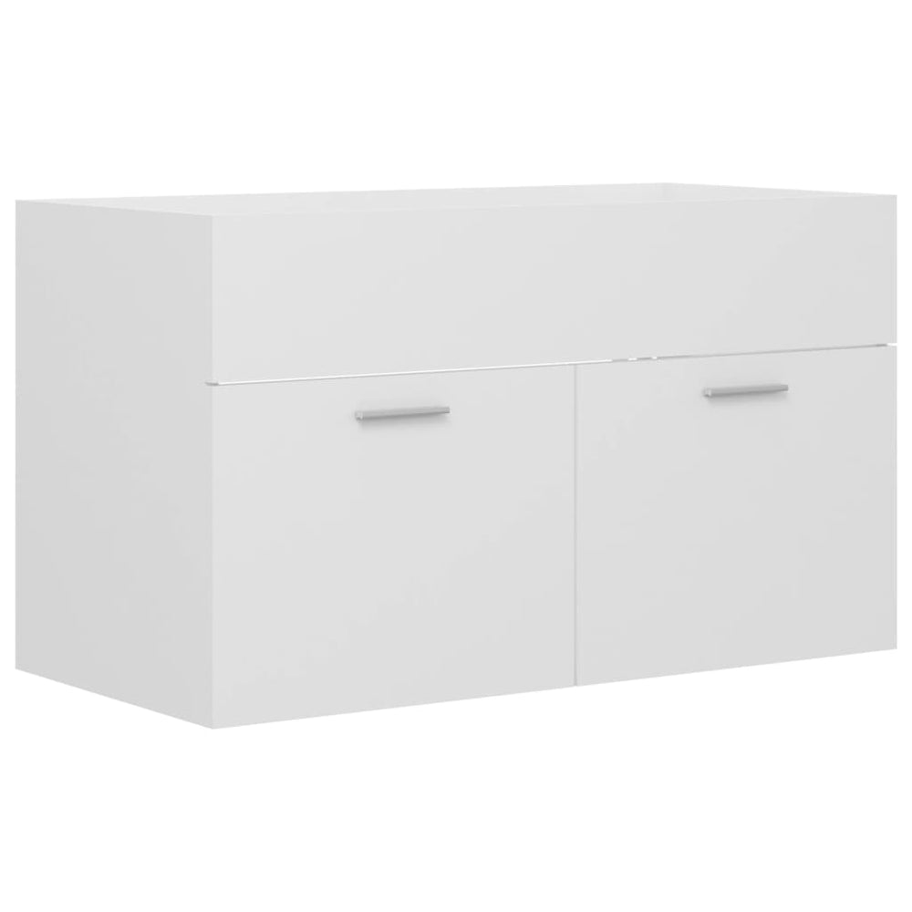 Waschbeckenunterschrank Weiß 80 cm