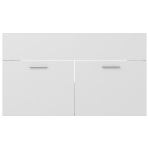 Waschbeckenunterschrank Weiß 80 cm
