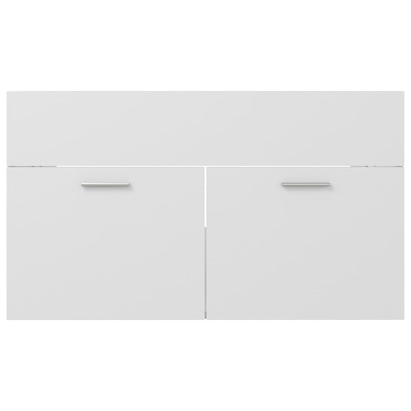Waschbeckenunterschrank Weiß 80 cm