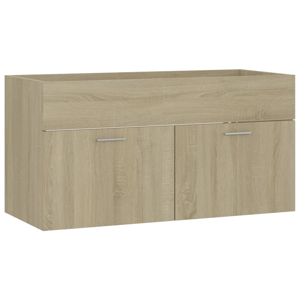 Waschbeckenunterschrank Sonoma Eiche 90 cm