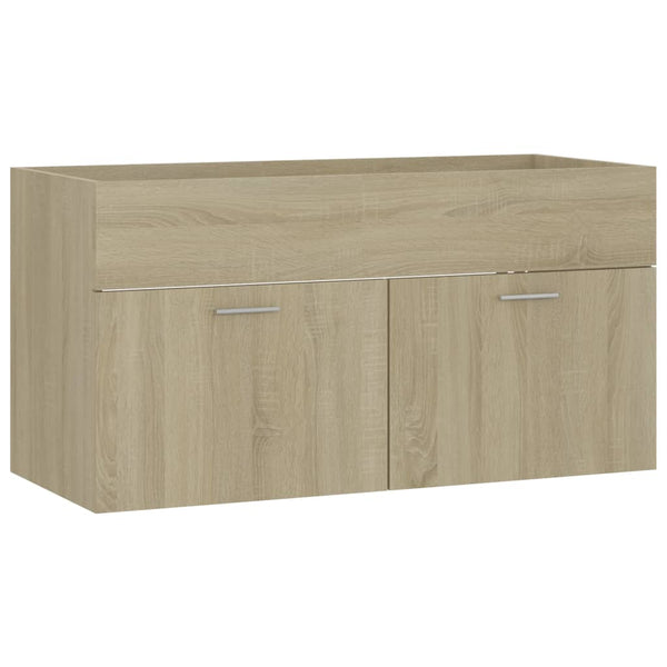 Waschbeckenunterschrank Sonoma Eiche 90 cm