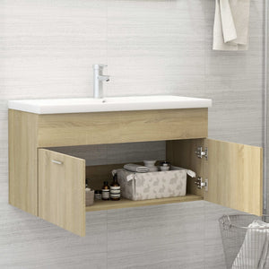 Waschbeckenunterschrank Sonoma Eiche 90 cm