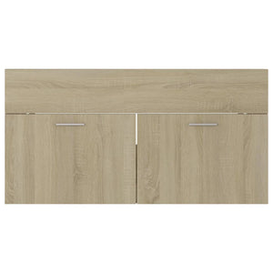 Waschbeckenunterschrank Sonoma Eiche 90 cm