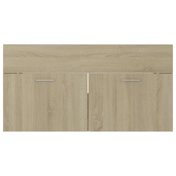 Waschbeckenunterschrank Sonoma Eiche 90 cm