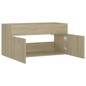 Waschbeckenunterschrank Sonoma Eiche 90 cm