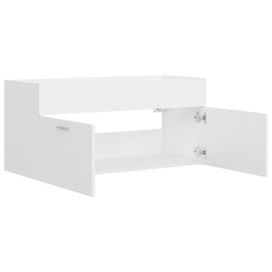 Waschbeckenunterschrank Weiß, 100 cm