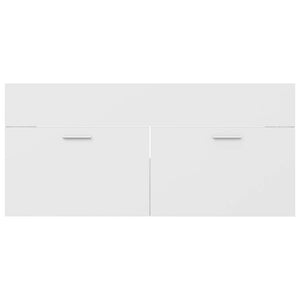 Waschbeckenunterschrank Weiß, 100 cm