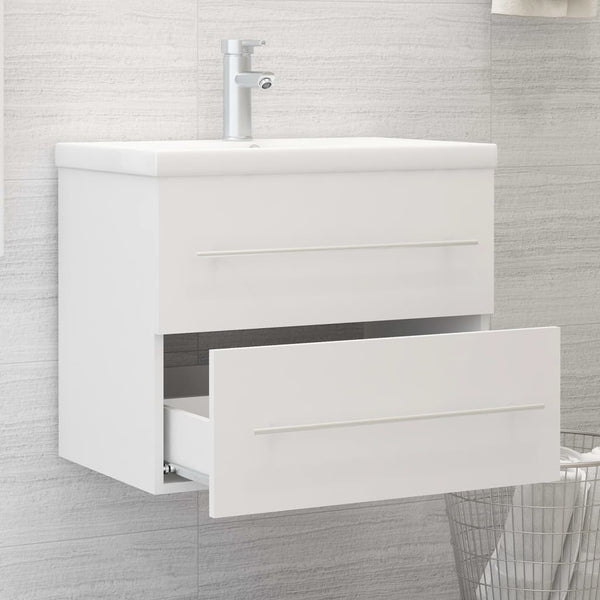 Waschbeckenunterschrank Weiß 60 cm