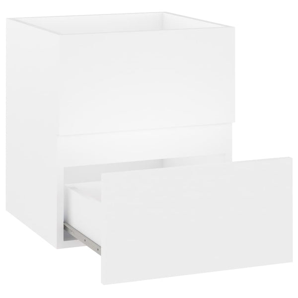 Waschbeckenunterschrank Weiß, 41 cm