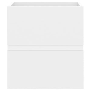 Waschbeckenunterschrank Weiß, 41 cm