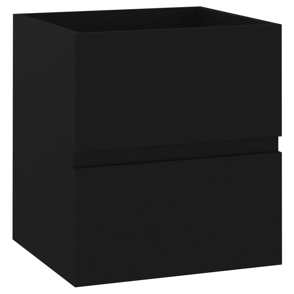 Schwarzer Waschbeckenunterschrank 41x38,5x45 cm