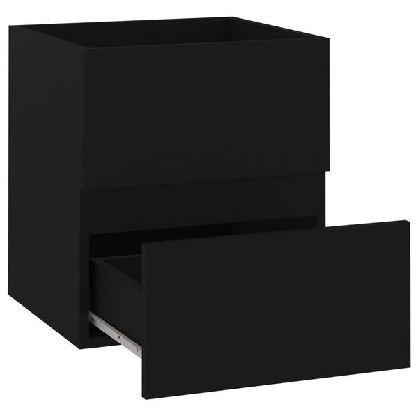 Schwarzer Waschbeckenunterschrank 41x38,5x45 cm