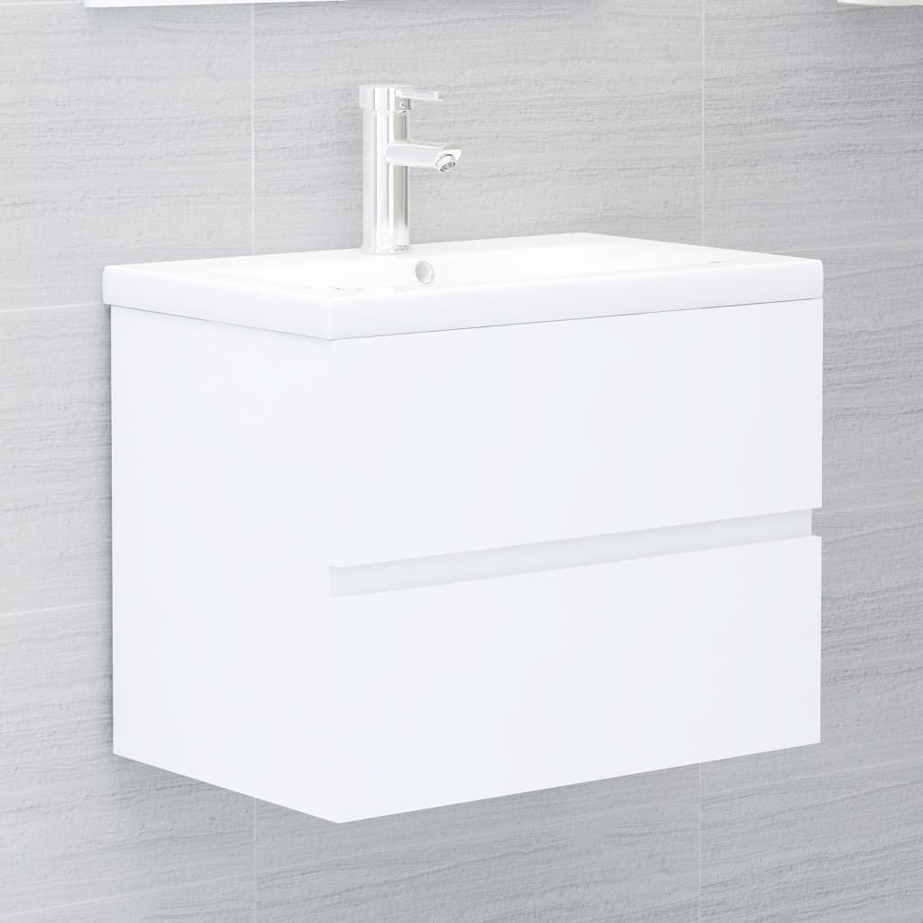 Waschbeckenunterschrank Weiß 60 cm