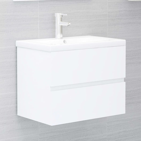 Waschbeckenunterschrank Weiß 60 cm